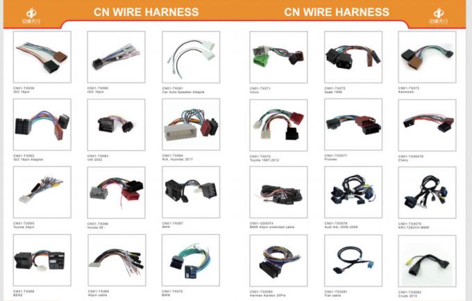 Automóvel 16 pin Stereo Harness Eletrônico Para Audi BMW Ford Vemo 3