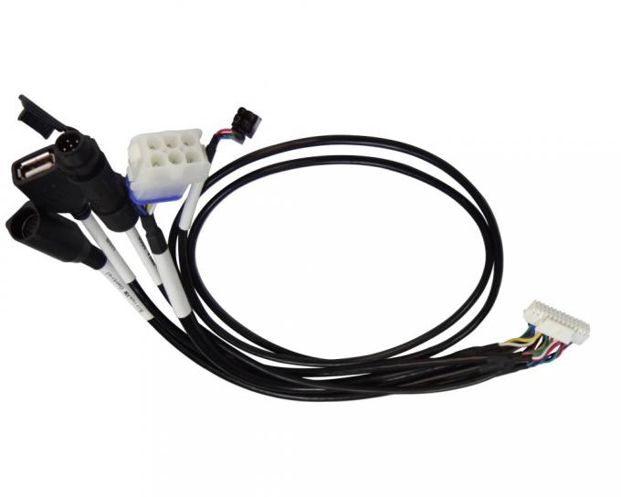 CE Cable Elétrico Assembléia Custom Marinha Grau Arnês de fio preto 2