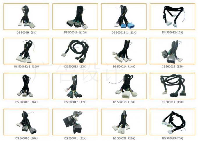 Plug personalizado 12 pin Stereo Harness Nova energia Pigtail à prova d'água 5