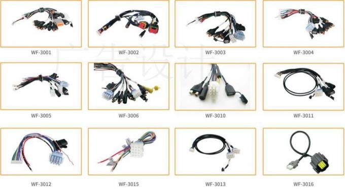 Plug personalizado 12 pin Stereo Harness Nova energia Pigtail à prova d'água 4
