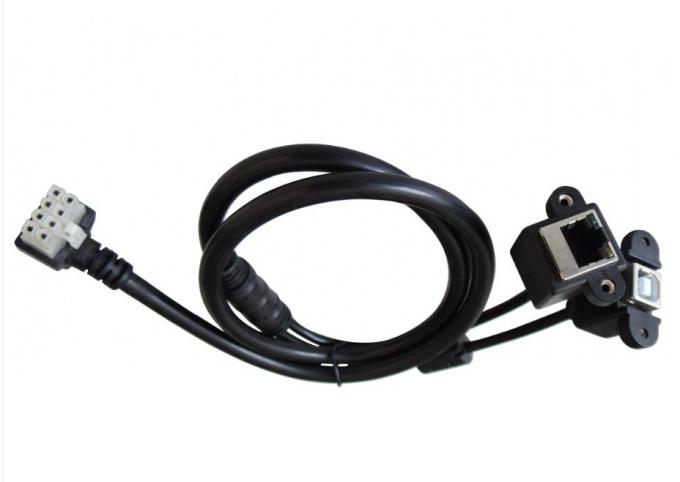 Fabricação profissional de arneses de fiação Cabos OBD-Y personalizados 2 de macho para fêmea 4