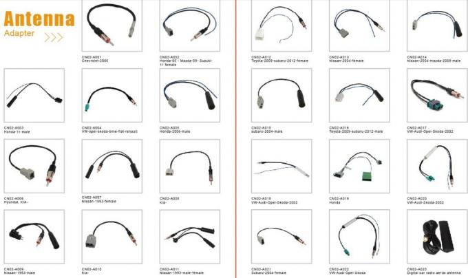 Adaptador de cabo de vídeo de carro ISO Lvds Extensão de linha de vídeo BMW Nbt / Evo Lvds 3