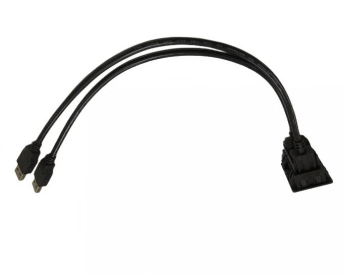 ODM Cable Wire Harnesses Dois Cable de Extensão USB Automóvel Dash Mount 5