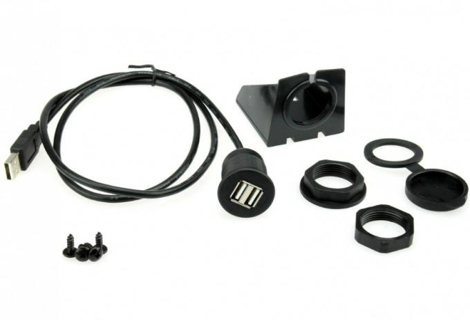Voltagem 24V Adaptador USB Dash Mount para veículo, bicicleta, motocicleta 1