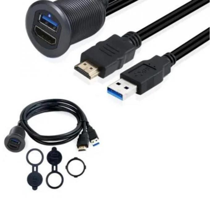 Voltagem 24V Adaptador USB Dash Mount para veículo, bicicleta, motocicleta 2