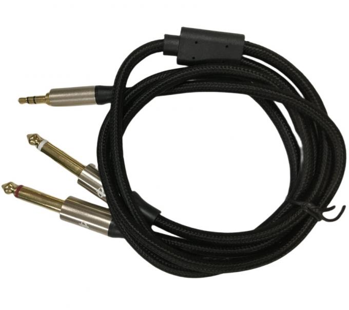 OEM Auto Wiring Harness Assembly Mono 6.5 Jack para estéreo 3.5 Jack cabo de áudio 0