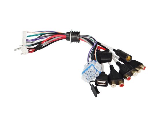 Conjunto de cabos de arnês automóvel impermeável marinho