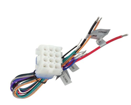 Plug personalizado 12 pin Stereo Harness Nova energia Pigtail à prova d'água
