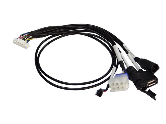 Plug personalizado 12 pin Stereo Harness Nova energia Pigtail à prova d'água