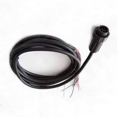 Reunião do cabo de arnês de fiação elétrica ISO 9 núcleos Mini DIN 9 pin