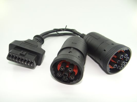 VDE 9 Pin Automotive Wire Harness Assembly OBD2 para veículos a diesel