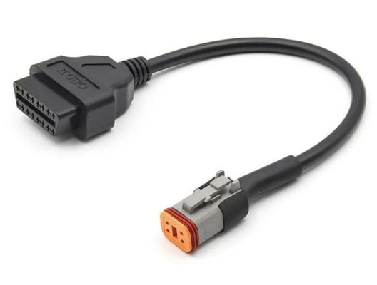 CE Tractor Wiring Harness 4 Pin Male OBD Wire Harness Ferramenta de diagnóstico de carro