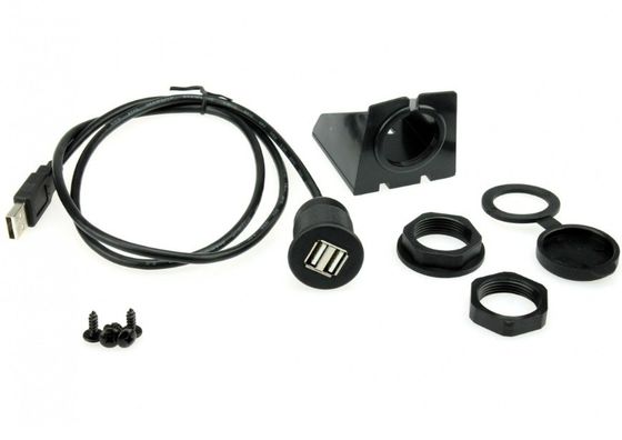 ODM Cable Wire Harnesses Dois Cable de Extensão USB Automóvel Dash Mount