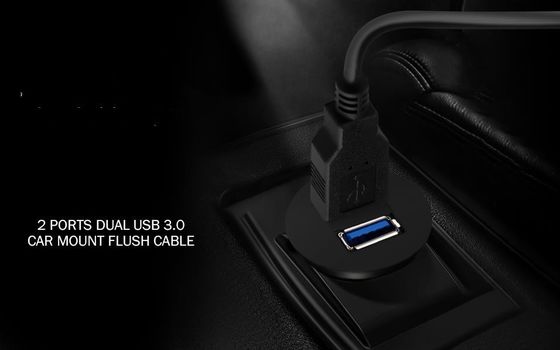 ODM Cable Wire Harnesses Dois Cable de Extensão USB Automóvel Dash Mount