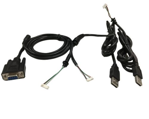 Armadilhas de fio de cabo redondo 2.54mm 4 pines para DB9 Fêmea RS232 para HMI