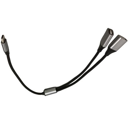 3m Cable Wire Harnesses Assembly 1 Tipo C para 2 USB 2 em 1 cabo USB