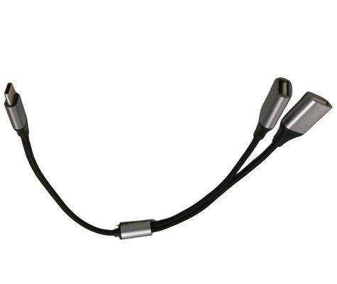 3m Cable Wire Harnesses Assembly 1 Tipo C para 2 USB 2 em 1 cabo USB
