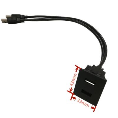 Car Dash Cable Wire Harnesses Single Dual Car Charger Socket USB