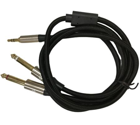 OEM Auto Wiring Harness Assembly Mono 6.5 Jack para estéreo 3.5 Jack cabo de áudio