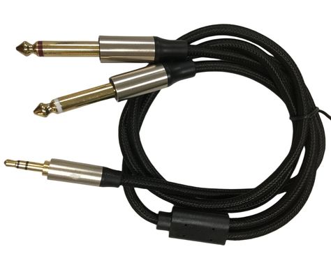 OEM Auto Wiring Harness Assembly Mono 6.5 Jack para estéreo 3.5 Jack cabo de áudio