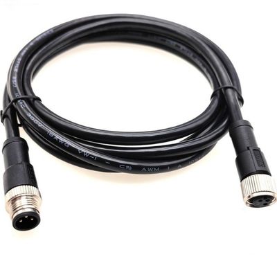 Armadilhas de fio impermeáveis de tipo IP68 personalizadas M12 para segurança de automóveis / equipamento industrial