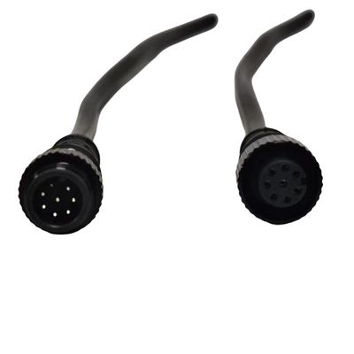 Armadilhas de fio impermeáveis de tipo IP68 personalizadas M12 para segurança de automóveis / equipamento industrial