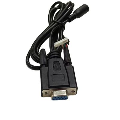 Arnês de fio Dub-9 personalizado com conector de impressora de 4 pinos e conector de alimentação AC