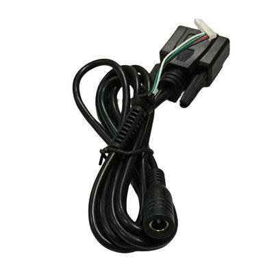 Arnês de fio Dub-9 personalizado com conector de impressora de 4 pinos e conector de alimentação AC