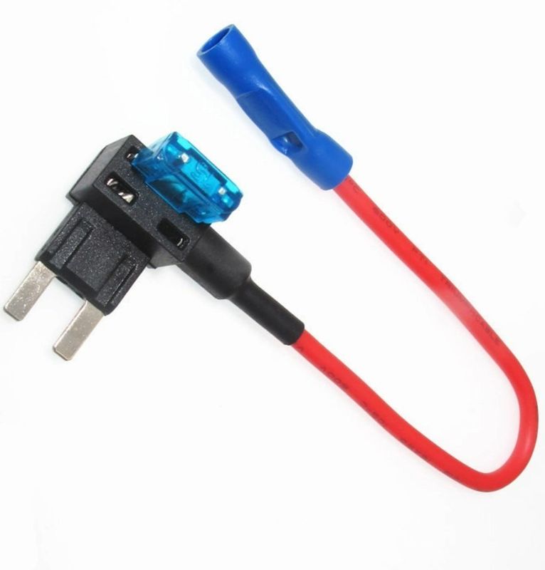 Automóvel Custom Wire Harness Mini Blade Fuse Adição de Circuito Fuse Tap Adaptador 12V