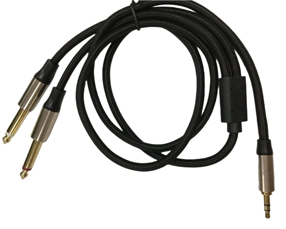 OEM Auto Wiring Harness Assembly Mono 6.5 Jack para estéreo 3.5 Jack cabo de áudio